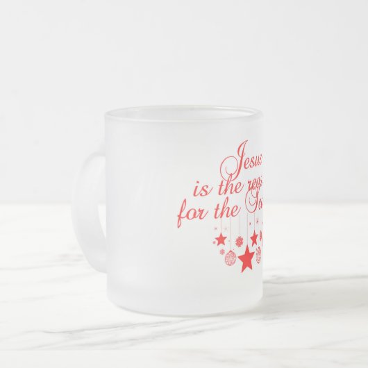 Jesus ist der Grund für die Mattierte Tasse der Sa (Vorderseite Links)