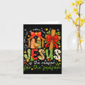 Jesus ist der Grund für die Saison Christlich Chri Karte (Gelbe Blume)