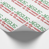 Jesus ist der Grund für die Saison Geschenkpapier (Ecke)