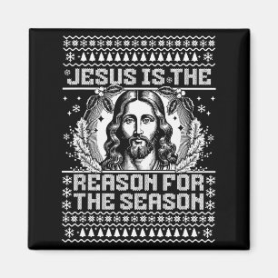Jesus ist der Grund für die Saison - Hässlicher We Magnet