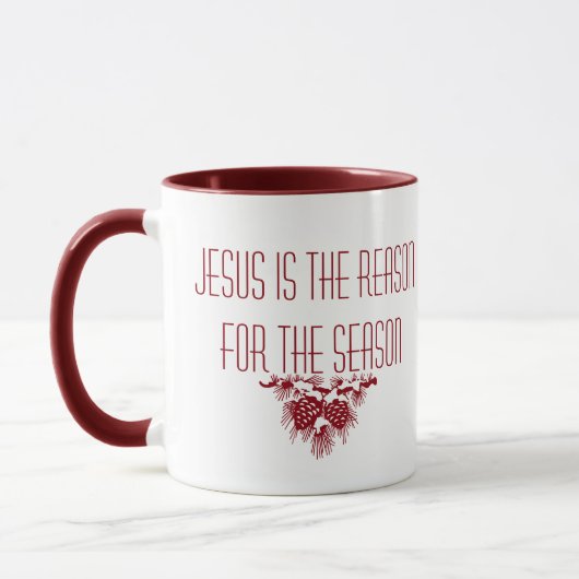 JESUS IST DER GRUND FÜR DIE SAISON-INSPIRATIONAL TASSE (Links)
