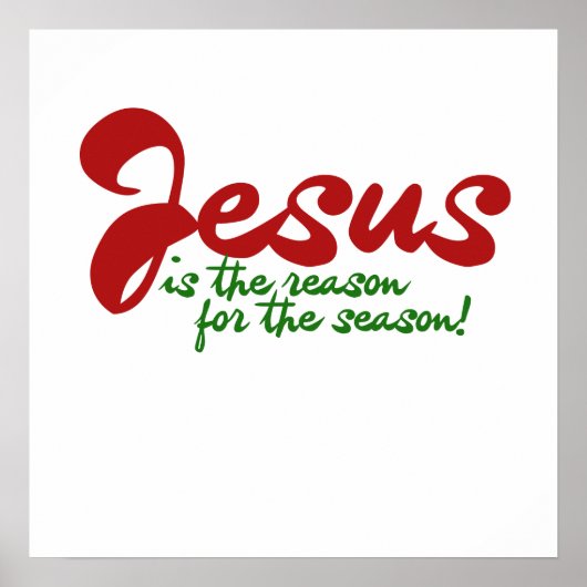 Jesus ist der Grund für die Saison Poster (Vorne)