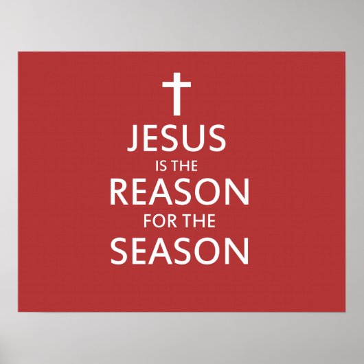Jesus ist der Grund für die Saison Poster (Vorne)