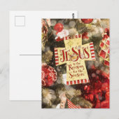 Jesus ist der Grund für die Saison Postkarte (Vorne/Hinten)