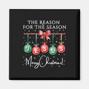 Jesus ist der Grund für die Saison religiöser Chri Magnet