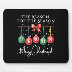 Jesus ist der Grund für die Saison religiöser Chri Mousepad