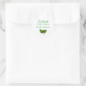 Jesus ist der Grund für die Saison Runder Aufkleber (Tasche)