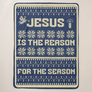 Jesus ist der Grund für die Saison Sherpa Blanket Sherpadecke