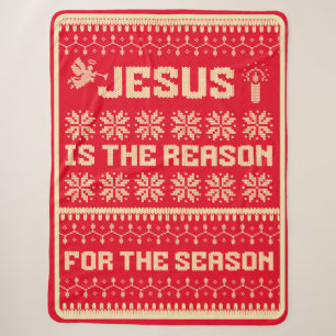 Jesus ist der Grund für die Saison Sherpa Blanket Sherpadecke