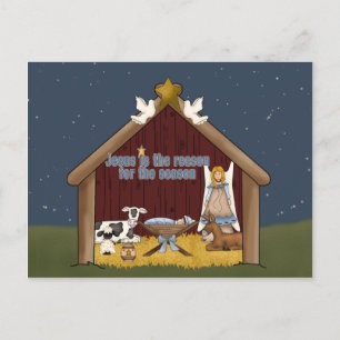 Jesus ist der Grund für die Season Postcard Postkarte