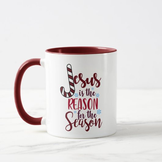 Jesus ist der Grund für die Season Religious Tasse (Links)