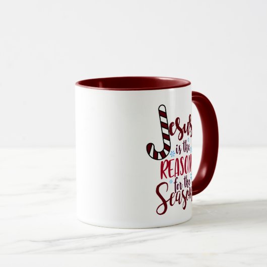 Jesus ist der Grund für die Season Religious Tasse (VorderseiteRechts)