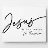 Jesus ist der Grund für die Weihnachtsfeier Fotoplatte (Vorderseite)