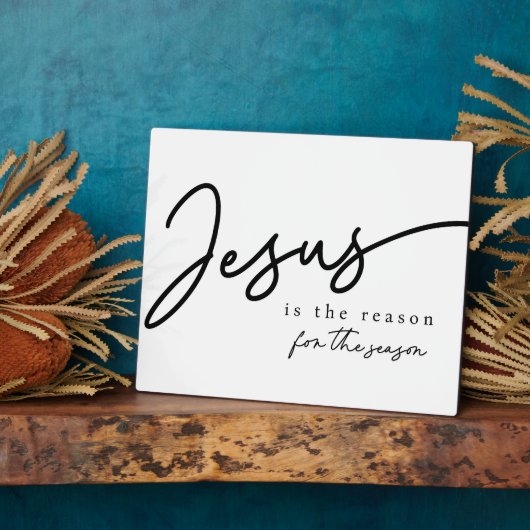 Jesus ist der Grund für die Weihnachtsfeier Fotoplatte (Seite)