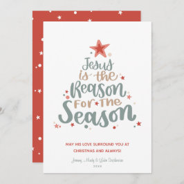 Jesus ist der Grund für die Weihnachtskarte der Ja Einladung