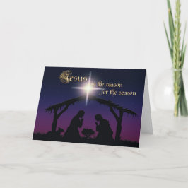 Jesus ist der Grund für die Weihnachtskarte der Kr Feiertagskarte