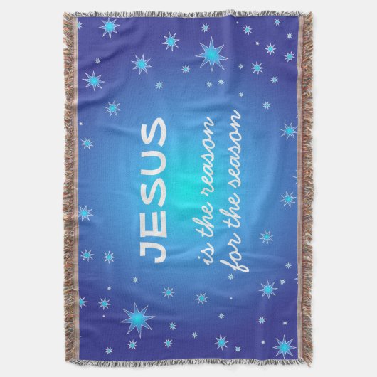 Jesus ist der Grund für die Weihnachtszeit Decke (Vorderseite Vertikal)