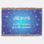 Jesus ist der Grund für die Weihnachtszeit Decke (Vorderseite)