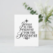 Jesus ist der Grund für die Weihnachtszeit Einladungspostkarte (Stehend Vorderseite)