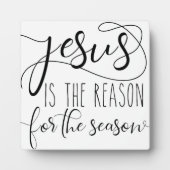 Jesus ist der Grund für die Weihnachtszeit Fotoplatte (Vorderseite)