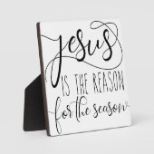 Jesus ist der Grund für die Weihnachtszeit Fotoplatte (Vorderseite)