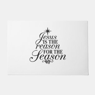 Jesus ist der Grund für die Weihnachtszeit Fußmatte