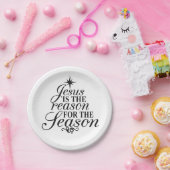 Jesus ist der Grund für die Weihnachtszeit Pappteller (Party)