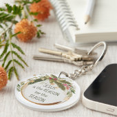 Jesus ist der Grund für die Weihnachtszeit Schlüsselanhänger (Vorderseite rechts)