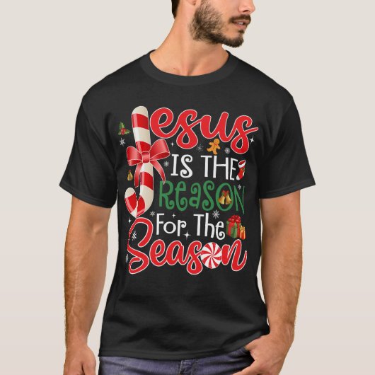 Jesus ist der Grund für die Weihnachtszeit T-Shirt (Vorderseite)