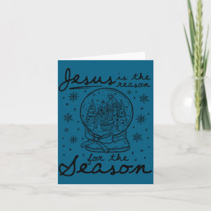 Jesus ist der Grund für die Weihnachtszeit Weihnac Karte