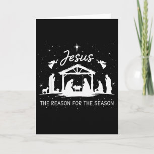 Jesus ist der Grund für die Weihnachtszeit Xmas  Karte