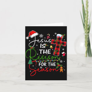 Jesus ist der Grund für die Weihnachtszeit Xmas  Karte