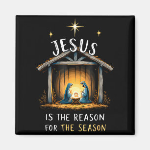 Jesus ist der Grund für die Weihnachtszeit Xmas Magnet