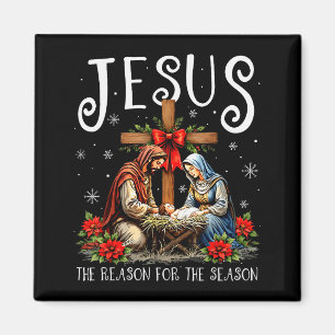 Jesus ist der Grund für die Weihnachtszeit Xmas  Magnet