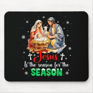 Jesus ist der Grund für die Weihnachtszeit Xmas  Mousepad