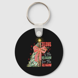 Jesus ist der Grund für die Weihnachtszeit Xmas  Schlüsselanhänger