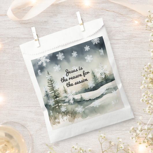 Jesus ist der Grund für die Wintersaison Geschenktütchen (Ausgeschnitten)