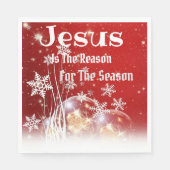 Jesus ist der Grund für die Zeitung Napkin Serviette (Vorderseite)