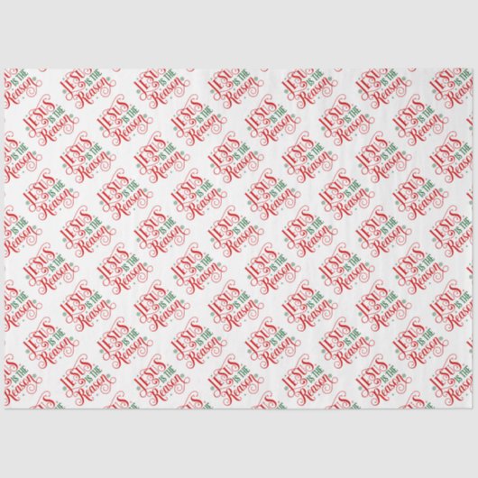 Jesus ist der Grund für Typografie Seidenpapier (Vorderseite)