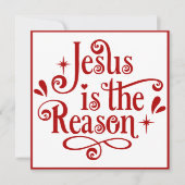 Jesus ist der Grund für Weihnachten (Vorderseite)