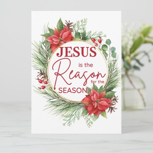Jesus ist der Grund für Weihnachten der Jahreszeit (Stehend Vorderseite)