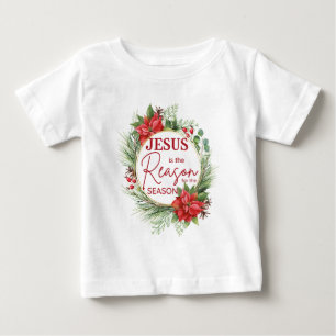 Jesus ist der Grund für Weihnachten der Jahreszeit Baby T-shirt