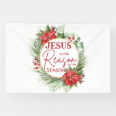 Jesus ist der Grund für Weihnachten der Jahreszeit Banner (Horizontal)