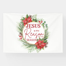 Jesus ist der Grund für Weihnachten der Jahreszeit Banner