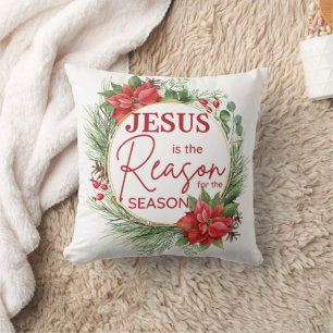 Jesus ist der Grund für Weihnachten der Jahreszeit Kissen
