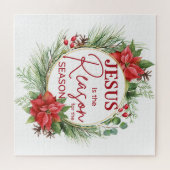 Jesus ist der Grund für Weihnachten der Jahreszeit Puzzle (Horizontal)