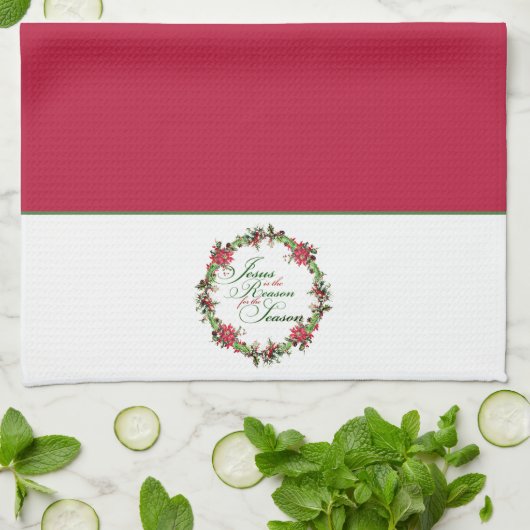 Jesus ist der Grund Geschirrtuch (Gefaltet)