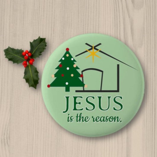 Jesus ist der Grund Glaubensbasiert Button
