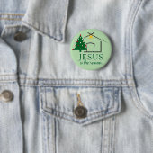 Jesus ist der Grund Glaubensbasiert Button (Beispiel)