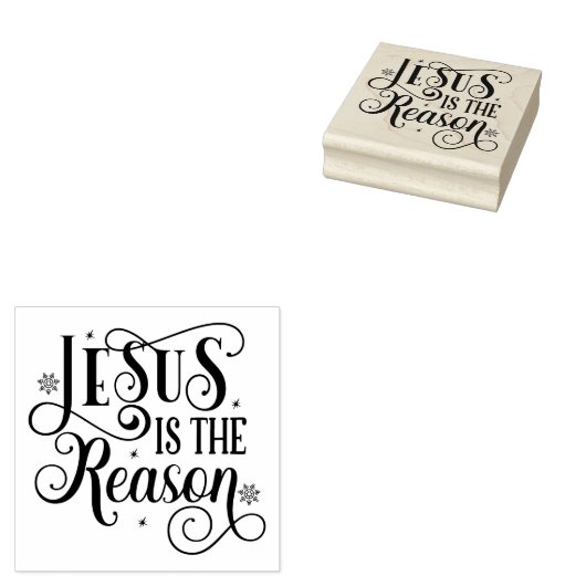 Jesus ist der Grund Gummistempel (Stempel)